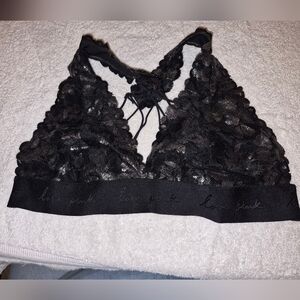 PINK Victoria's Secret Black Lace Bralette